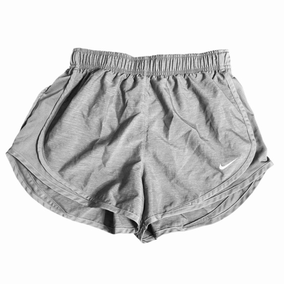 Nike DRI-FIT Tempo Women's Brief Lined Running Active Shorts Gray S - Picture 2 of 7